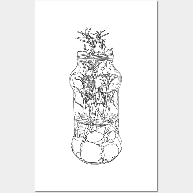 Growing in the jar Wall Art by Earthy Planty